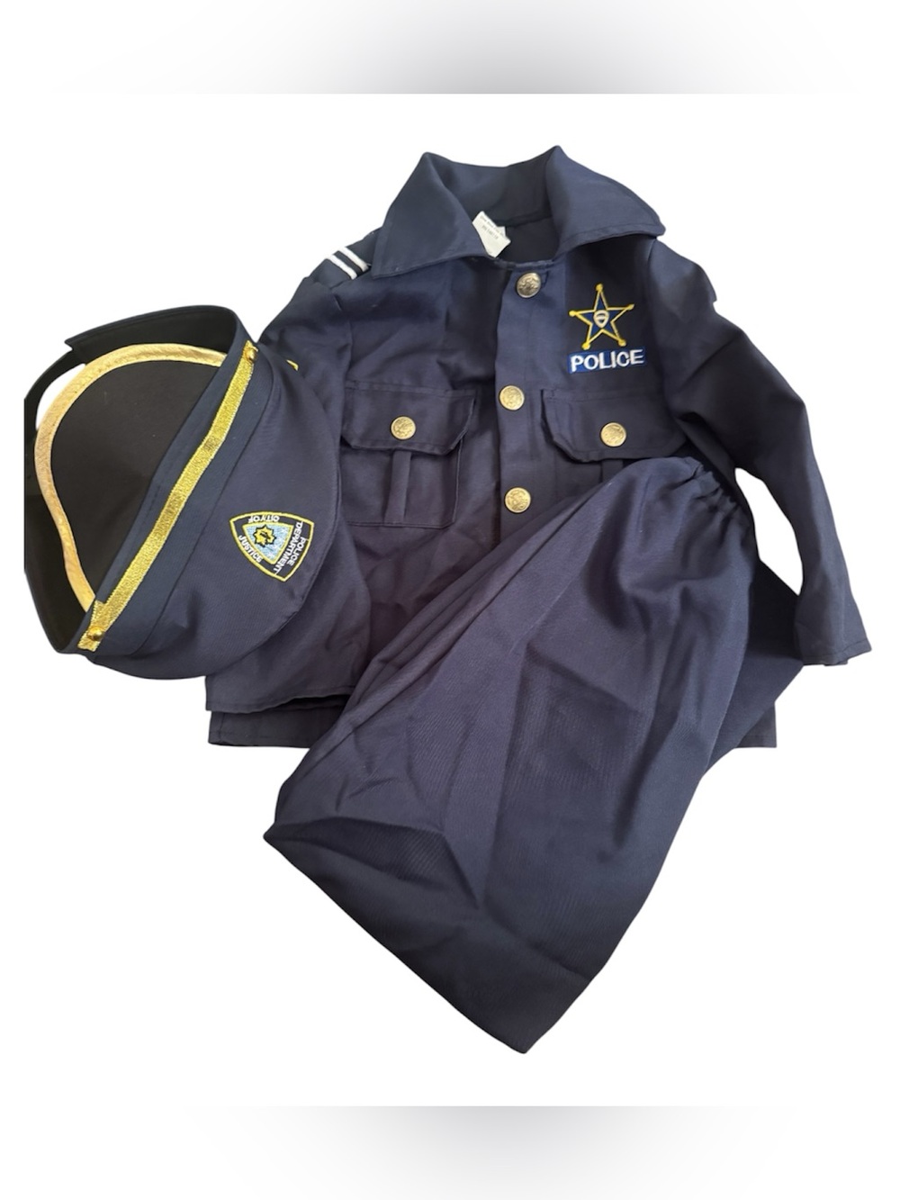 Police officer toddler Halloween costume size 2T